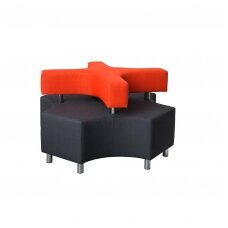 Sofa "X" - pilka / oranžinė, 7010117