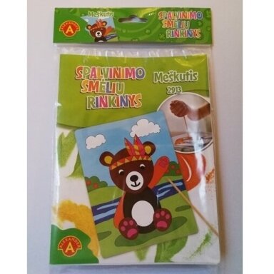 SPALVINIMO SMĖLIU RINKINYS „MEŠKUTIS“, 5906018029130 SPALVINIMO SMĖLIU RINKINYS „MEŠKUTIS“, 5906018029130