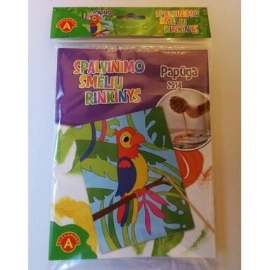 SPALVINIMO SMĖLIU RINKINYS „PAPŪGA“, 5906018029147 SPALVINIMO SMĖLIU RINKINYS „PAPŪGA“, 5906018029147