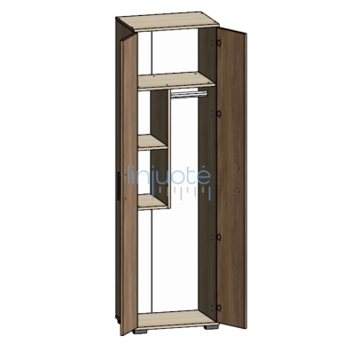 Skapis drēbēm un mantām LIN6608LV 2