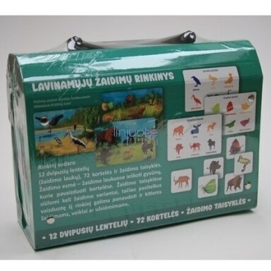 STALO ŽAIDIMAS LIETUVIŲ KALBA -  LAGAMINAS „LIETUVOS GYVŪNAI“, 5904238002278