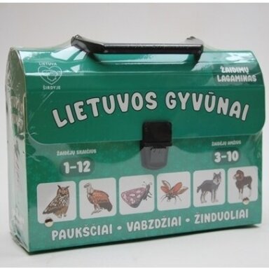 STALO ŽAIDIMAS LIETUVIŲ KALBA -  LAGAMINAS „LIETUVOS GYVŪNAI“, 5904238002278