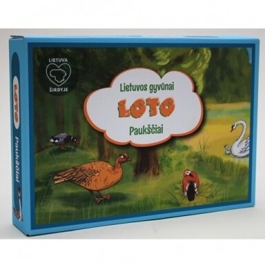 STALO ŽAIDIMAS LIETUVIŲ KALBA „LOTO PAUKŠČIAI“, 5904238002247