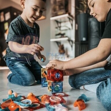 STEAM magnētiskais mācību līdzeklis – gaismas kulodroms, 49 gab., 40017 STEAM magnētiskais mācību līdzeklis – gaismas kulodroms, 49 gab., 40017