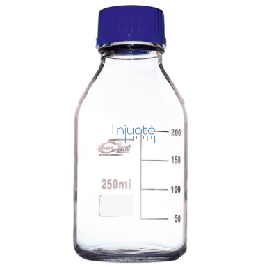 Stiklinis butelis tirpalams, 250 ml, 841018 Stiklinis butelis tirpalams, 250 ml, 841018