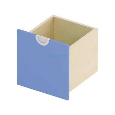 Stalčius Cubo. Siauras aukštas. Žydrai mėlynas. Stalčius Cubo. Siauras aukštas. Žydrai mėlynas.