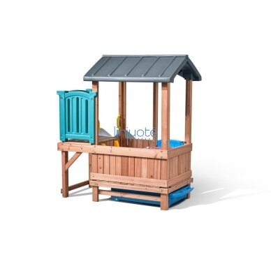 "STEP2 ADVENTURE" MEDINĖ ŽAIDIMŲ AIKŠTELĖ NAMAS, ČIUOŽYKLA, 4906KR 2