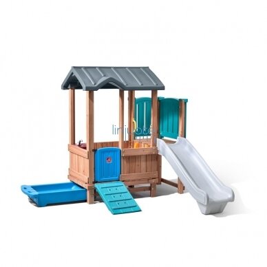 "STEP2 ADVENTURE" MEDINĖ ŽAIDIMŲ AIKŠTELĖ NAMAS, ČIUOŽYKLA, 4906KR 6
