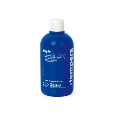 Temperos dažai 0,5 l mėlyni