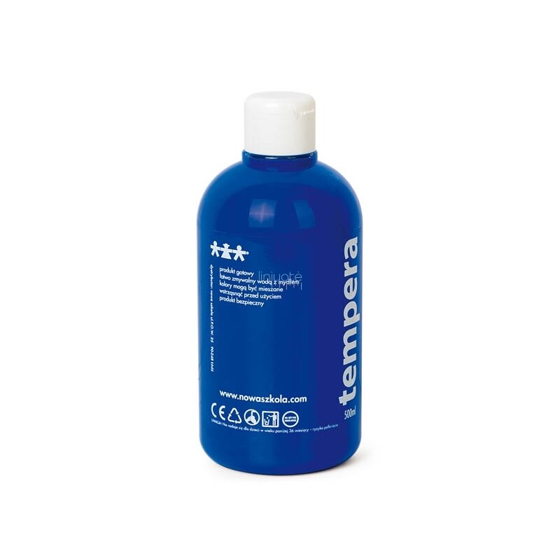Temperos dažai 0,5 l mėlyni