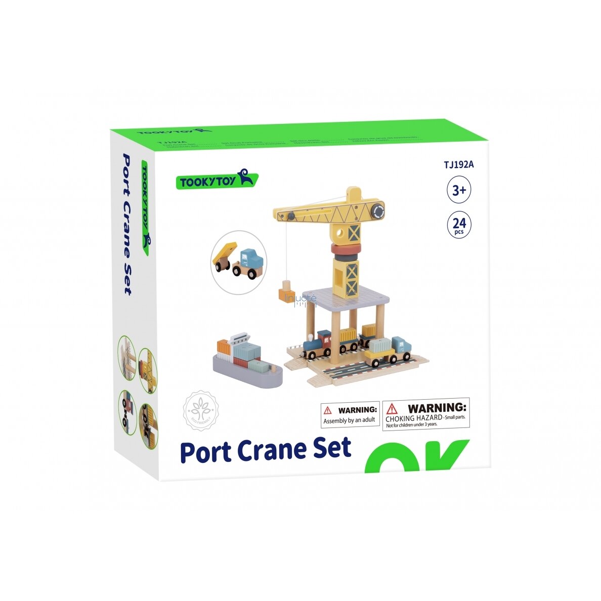 TOOKY TOY UOSTO KRANAS MEDINIS RINKINYS, TJ192A 5 TOOKY TOY UOSTO KRANAS MEDINIS RINKINYS, TJ192A 5