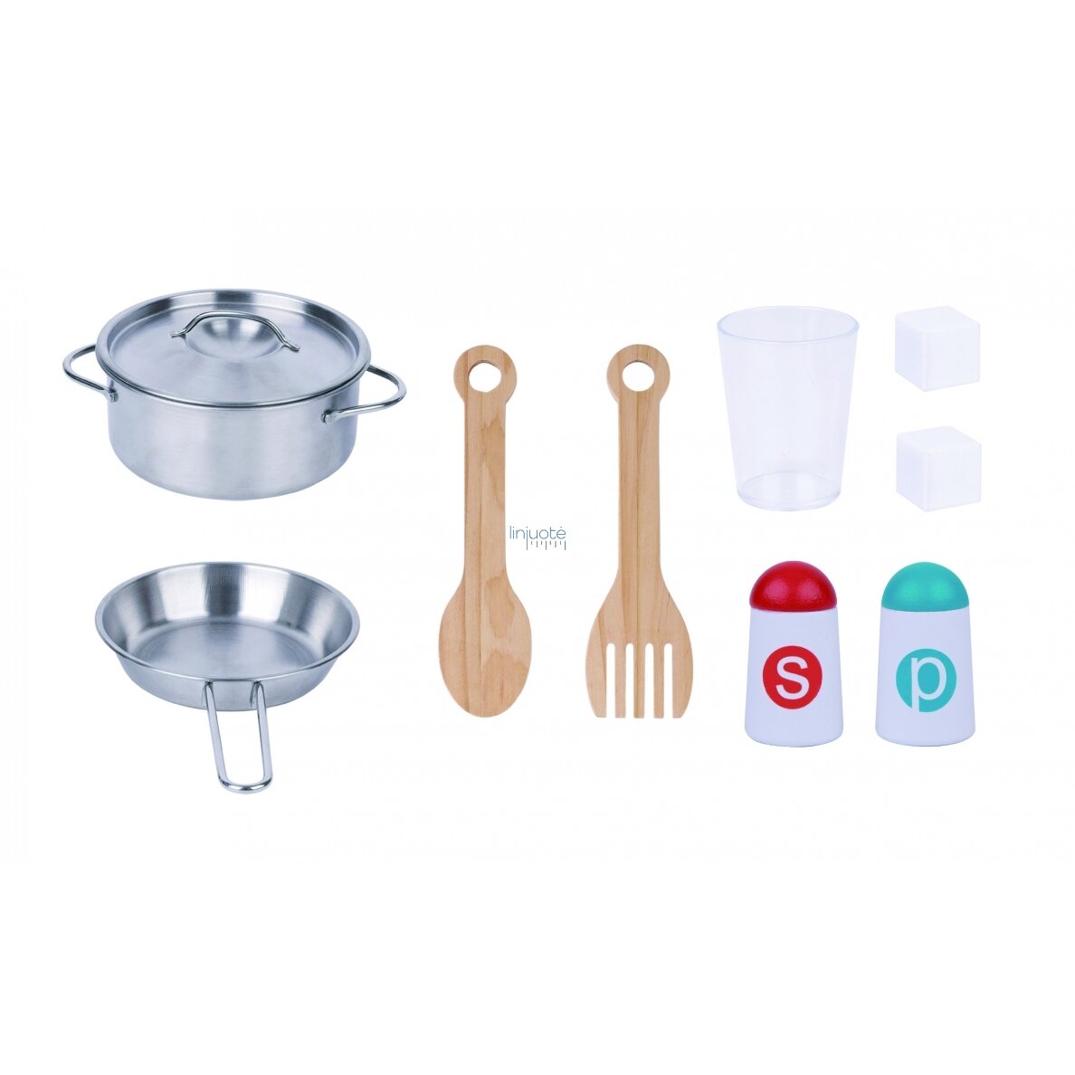 TOOKY TOY MEDINĖ VIRTUVĖ + AKSESUARAI, TK395 4