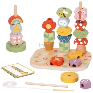 EDUKACINĖ DĖŽĖ ‚5-IN-1‘ MONTESSORI “MAGIŠKAS SODAS“, TP517