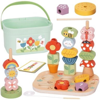 EDUKACINĖ DĖŽĖ ‚5-IN-1‘ MONTESSORI “MAGIŠKAS SODAS“, TP517