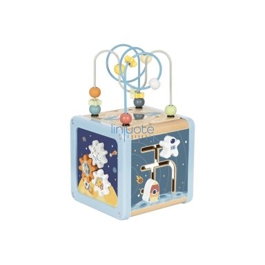 „TOOKY TOY“ medinis veiklos kubas,TJ932 „TOOKY TOY“ medinis veiklos kubas,TJ932