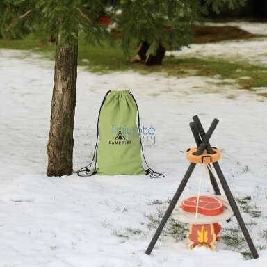 TOOKY TOY Medinis Kempingo Rinkinys Maisto Gaminimui Laužavietė TP535
