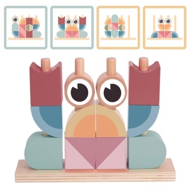 TOOKY TOY KRABAS DĖLIONĖ MEDINIS STOVELIS KALADĖLĖS BLOKAI PASTELINIAI, TH847N TOOKY TOY KRABAS DĖLIONĖ MEDINIS STOVELIS KALADĖLĖS BLOKAI PASTELINIAI, TH847N