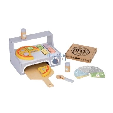 TOOKY TOY PICERIJA MEDINĖS PICŲ KEPIMO KROSNIES PRIEDAI, TK991A TOOKY TOY PICERIJA MEDINĖS PICŲ KEPIMO KROSNIES PRIEDAI, TK991A