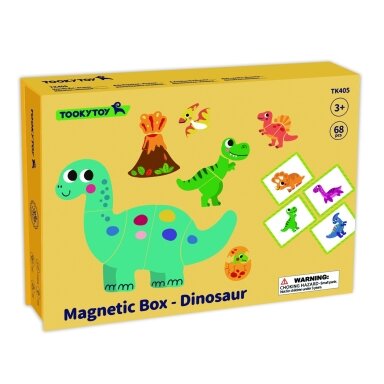 TOOKY TOY Magnetinė Dinozauro Dėlionė TK405