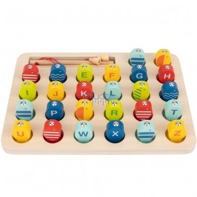 "TOOKY TOY" MEDINIŲ ŽUVŲ GAUDYMO ŽAIDIMAS, MOKYMOSI RAIDĖS 29 EL., TH934 3 "TOOKY TOY" MEDINIŲ ŽUVŲ GAUDYMO ŽAIDIMAS, MOKYMOSI RAIDĖS 29 EL., TH934 3