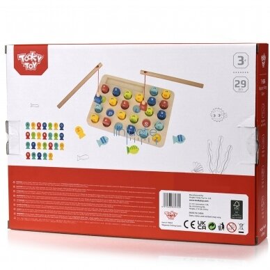 "TOOKY TOY" MEDINIŲ ŽUVŲ GAUDYMO ŽAIDIMAS, MOKYMOSI RAIDĖS 29 EL., TH934 6 "TOOKY TOY" MEDINIŲ ŽUVŲ GAUDYMO ŽAIDIMAS, MOKYMOSI RAIDĖS 29 EL., TH934 6
