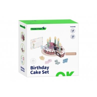 MEDINIS GIMTADIENIO TORTAS SU ŽVAKUTĖMIS TOOKY TOY, TH544B 4 MEDINIS GIMTADIENIO TORTAS SU ŽVAKUTĖMIS TOOKY TOY, TH544B 4
