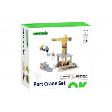 TOOKY TOY UOSTO KRANAS MEDINIS RINKINYS, TJ192A 5 TOOKY TOY UOSTO KRANAS MEDINIS RINKINYS, TJ192A 5