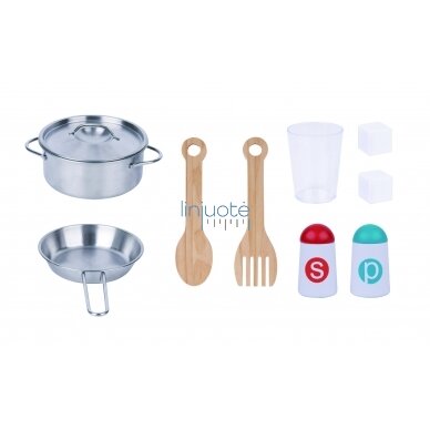 TOOKY TOY MEDINĖ VIRTUVĖ + AKSESUARAI, TK395 4