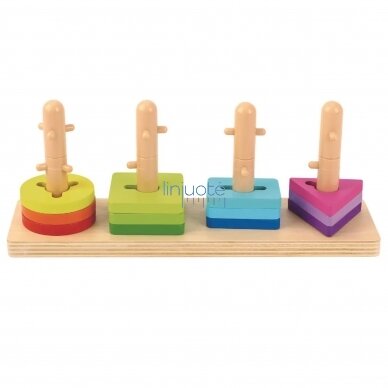 "TOOKY TOY" FORMŲ RŪŠIUOKLĖ SU MONTESSORI SPALVOTOMIS KALADĖLĖMIS, TK497 "TOOKY TOY" FORMŲ RŪŠIUOKLĖ SU MONTESSORI SPALVOTOMIS KALADĖLĖMIS, TK497
