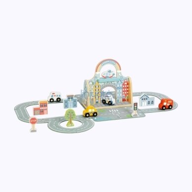 TOOKY TOY Mini Miesto Rinkinys Nešiojamas Krepšys Automobiliai TP536 3 TOOKY TOY Mini Miesto Rinkinys Nešiojamas Krepšys Automobiliai TP536 3