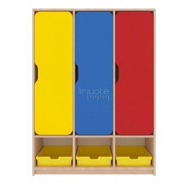 Trivietė drabužinė su dėžute batams GELTONOS, RAUDONA, MĖLYNA ZEST50360 Trivietė drabužinė su dėžute batams GELTONOS, RAUDONA, MĖLYNA ZEST50360