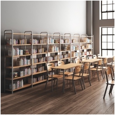 Trīskāršs bibliotēkas plaukts, NL0343 1