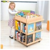 Vaikiška mobili biblioteka ant ratukų