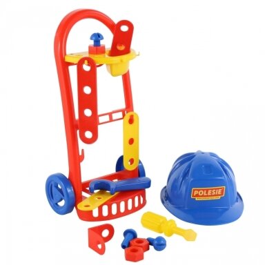Vaikiškas 14 elementų plastikinis mechaniko rinkinys, 69825 Vaikiškas 14 elementų plastikinis mechaniko rinkinys, 69825