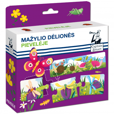 Vaikiškas stalo žaidimas, lietuvių kalba dėlionė "Pievelėje", 5907608646843 Vaikiškas stalo žaidimas, lietuvių kalba dėlionė "Pievelėje", 5907608646843