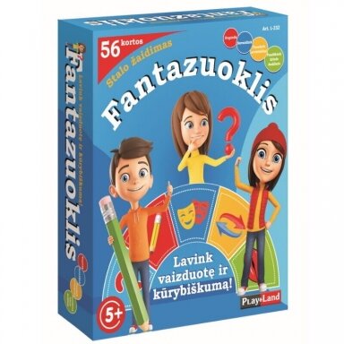 VAIKIŠKAS STALO ŽAIDIMAS , LIETUVIŲ KALBA "FANTAZUOKLIS?", 3800077403806 VAIKIŠKAS STALO ŽAIDIMAS , LIETUVIŲ KALBA "FANTAZUOKLIS?", 3800077403806