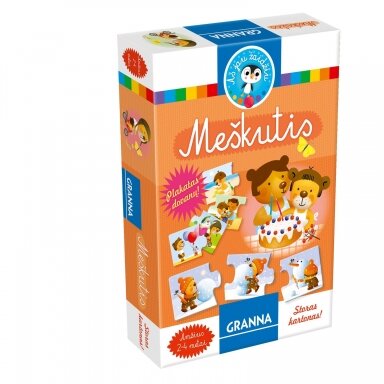 Vaikiškas stalo žaidimas, dėlionė lietuvių kalba "Meškutis" 5900221052329 Vaikiškas stalo žaidimas, dėlionė lietuvių kalba "Meškutis" 5900221052329