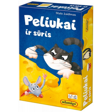 VAIKIŠKAS STALO ŽAIDIMAS, LIETUVIŲ KALBA "PELIUKAI IR SŪRIS", 5901738564220 VAIKIŠKAS STALO ŽAIDIMAS, LIETUVIŲ KALBA "PELIUKAI IR SŪRIS", 5901738564220