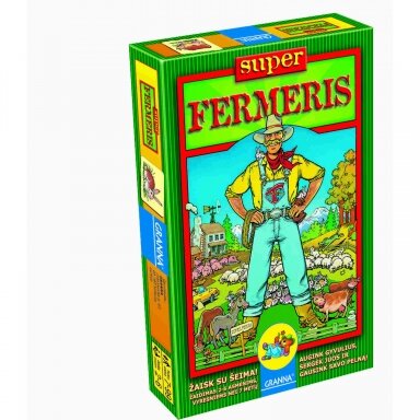 Vaikiškas stalo žaidimas, lietuvių kalba "Super fermeris" 5900221050172 Vaikiškas stalo žaidimas, lietuvių kalba "Super fermeris" 5900221050172