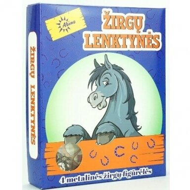 VAIKIŠKAS STALO ŽAIDIMAS, LIETUVIŲ KALBA "ŽIRGŲ LENKTYNĖS", 5907518337343 VAIKIŠKAS STALO ŽAIDIMAS, LIETUVIŲ KALBA "ŽIRGŲ LENKTYNĖS", 5907518337343