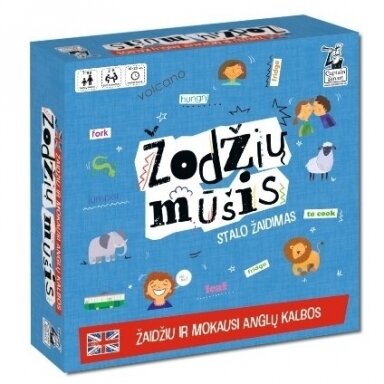 VAIKIŠKAS STALO ŽAIDIMAS, LIETUVIŲ KALBA "ŽODŽIŲ MŪŠIS", 5907608646089 VAIKIŠKAS STALO ŽAIDIMAS, LIETUVIŲ KALBA "ŽODŽIŲ MŪŠIS", 5907608646089