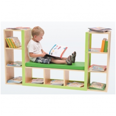 Vaikiška bibliotekos lentyna su čiužiniu 6512355EX Vaikiška bibliotekos lentyna su čiužiniu 6512355EX