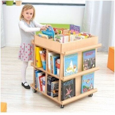 Vaikiška mobili biblioteka ant ratukų Vaikiška mobili biblioteka ant ratukų