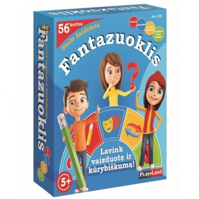 VAIKIŠKAS STALO ŽAIDIMAS , LIETUVIŲ KALBA "FANTAZUOKLIS?", 3800077403806 VAIKIŠKAS STALO ŽAIDIMAS , LIETUVIŲ KALBA "FANTAZUOKLIS?", 3800077403806