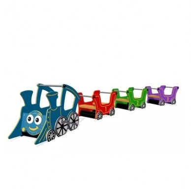 Vaikiškas traukinukas su vagonais 2