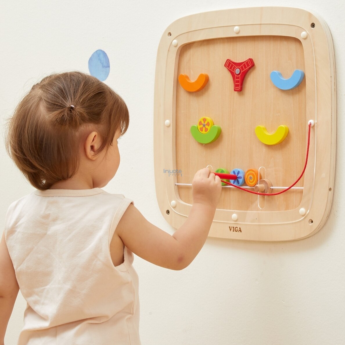 VIGA Medinė sensorinė manipuliacinė lenta – Pinball, 44813 3