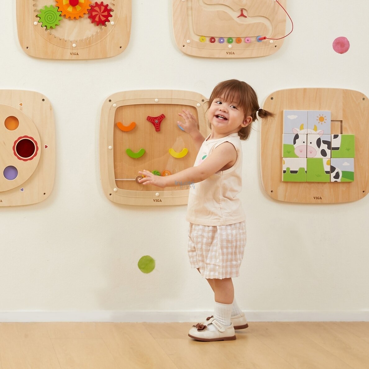 VIGA Medinė sensorinė manipuliacinė lenta – Pinball, 44813 5