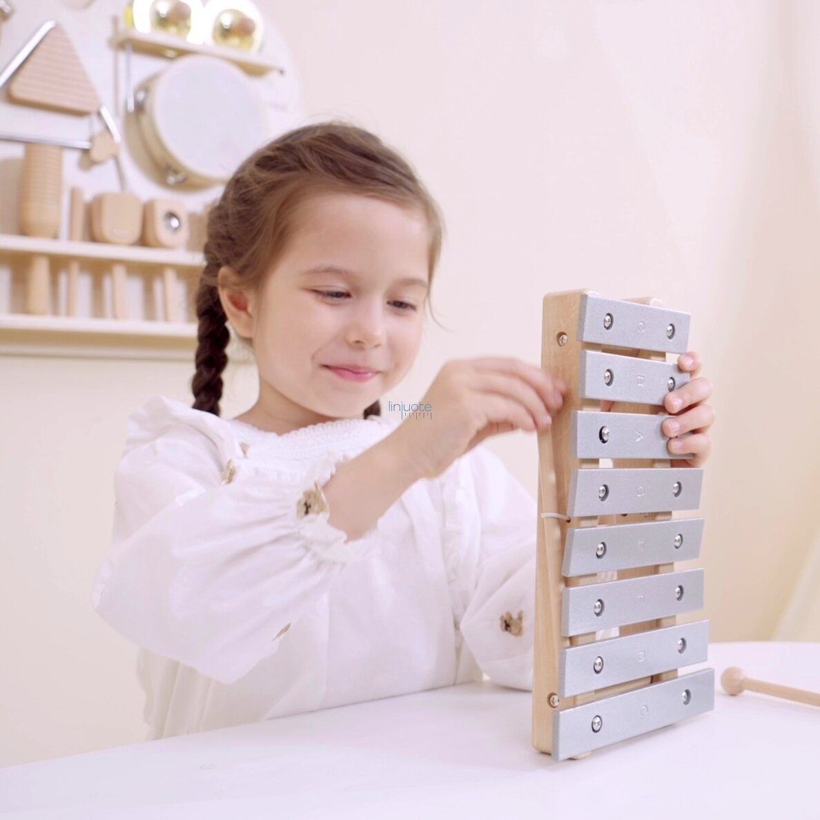 VIGA Medinė Muzikinė Lenta 12 Perkusioninių Instrumentų Rinkinys 4