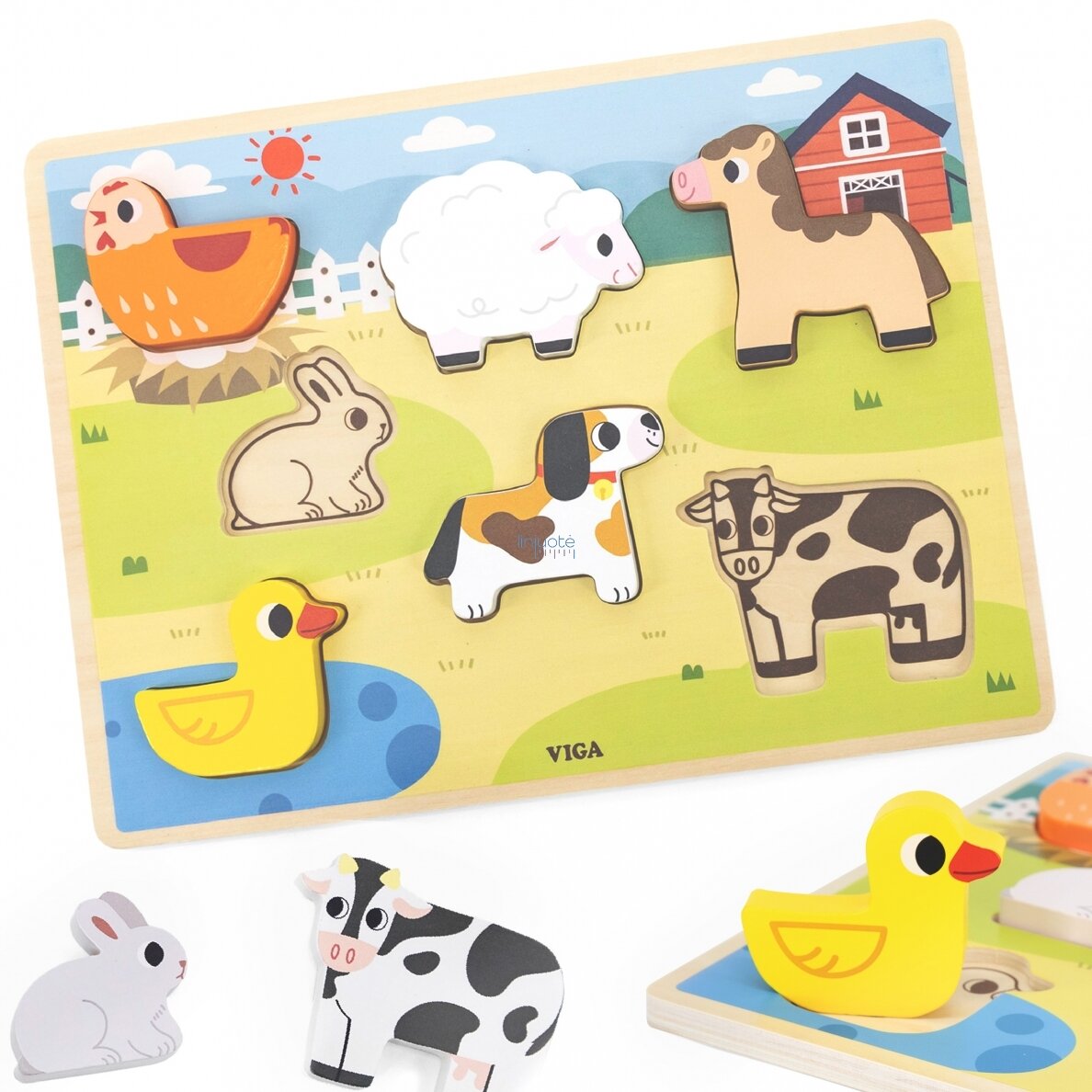 VIGA MEDINĖ DĖLIONĖ MONTESSORI 2IN1 GYVŪNAI FIGŪRĖLĖS, 44702 VIGA MEDINĖ DĖLIONĖ MONTESSORI 2IN1 GYVŪNAI FIGŪRĖLĖS, 44702