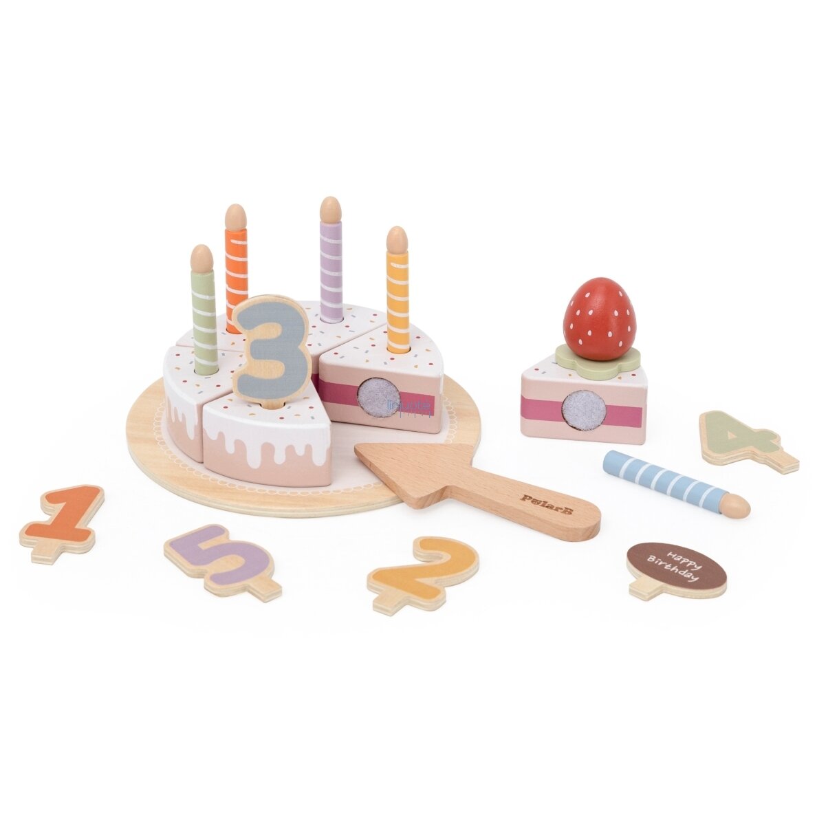 VIGA Medinis Gimtadienio Tortas Skirtas Pjovimui 44286 5 VIGA Medinis Gimtadienio Tortas Skirtas Pjovimui 44286 5